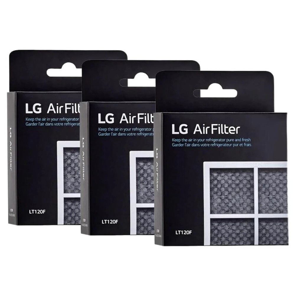 3 Pack LG LT120F ADQ73214404 Fresh Air Replacement Refrigerator Air Filter New