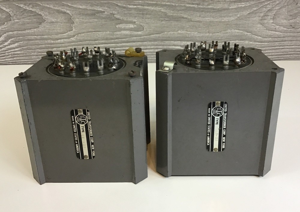 Pair of UTC LS-33 vintage Transformers