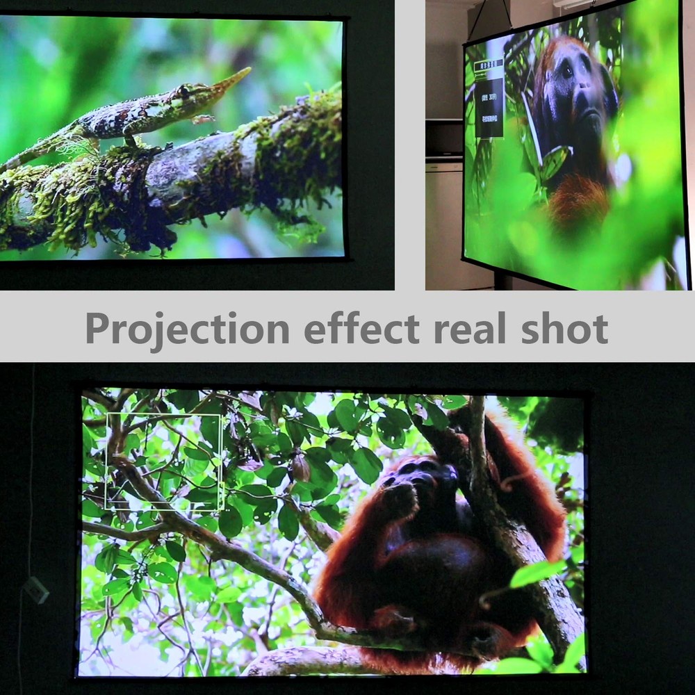 Projector Screen DIY Elastic Polyester Material 59x105 inch for Max 130 inch ...