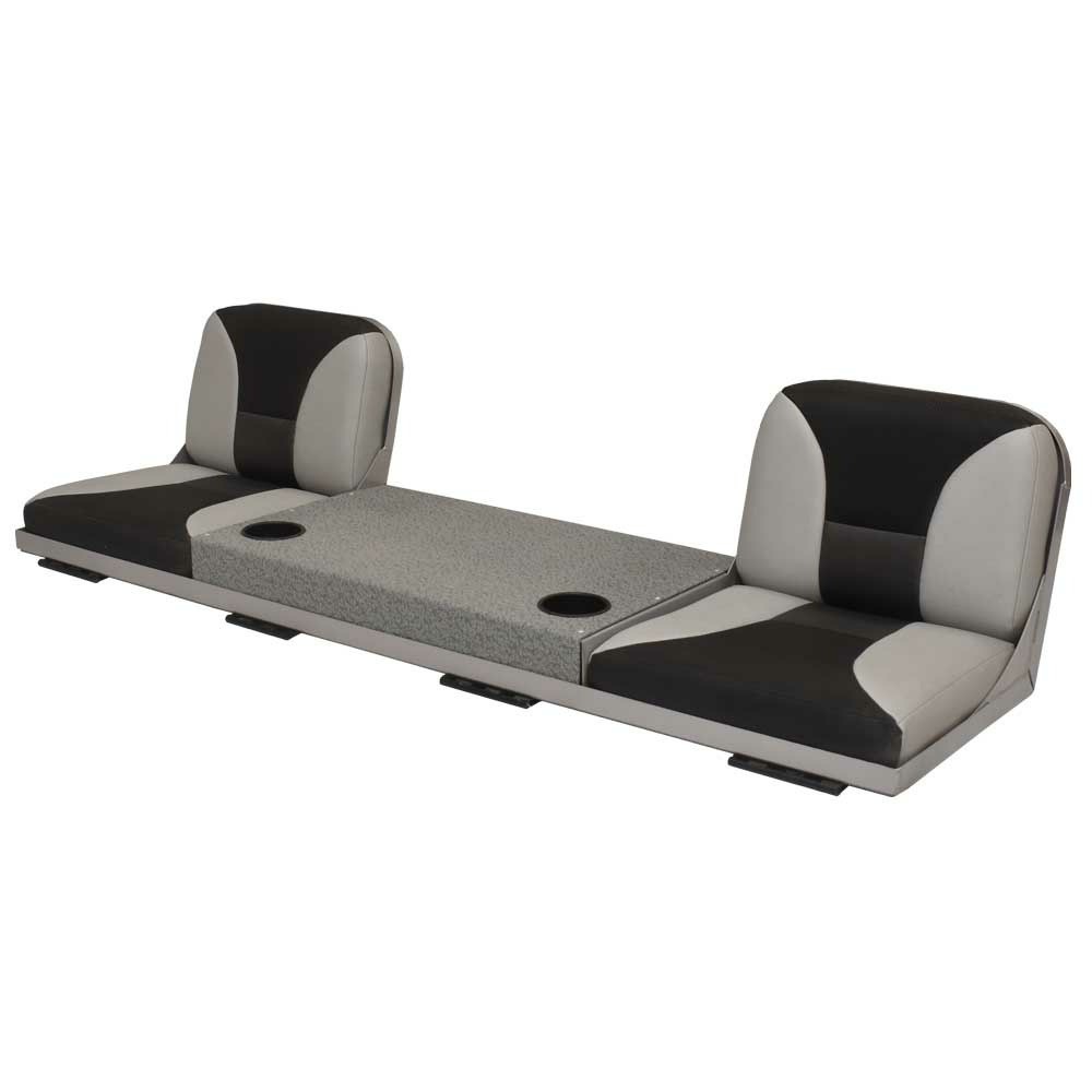 G3 Boat Flip Deck Seat 73290864 | V185 Transom Bench Gray Black 2018