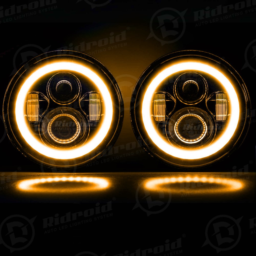 7" LED Headlight + 4.5" Passing Lights For Harley Davidson Electra Glide Classic