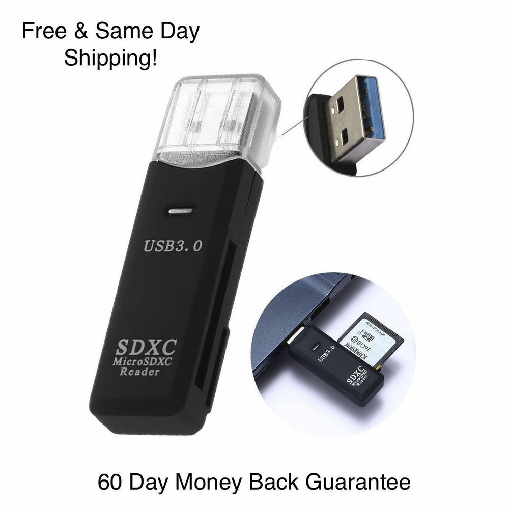 USB3.0 HighSpeed Memory Card Reader Adapter for Micro SD SDXC TF T-Flash US
