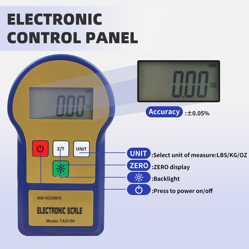BACOENG Digital Electronic Refrigerant Charging Weight Scale 220lbs for HVAC ...
