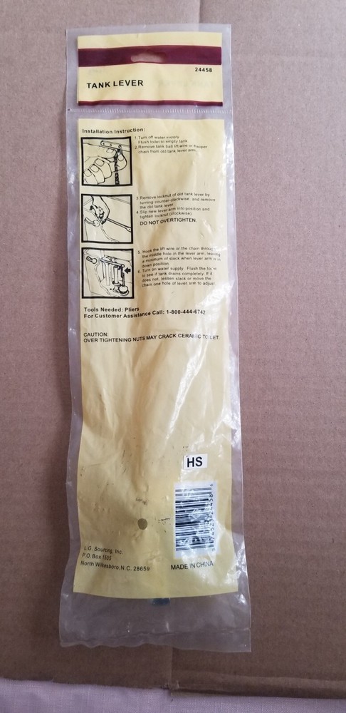 Tank Lever 24458 Chrome Plated Handle , NOS