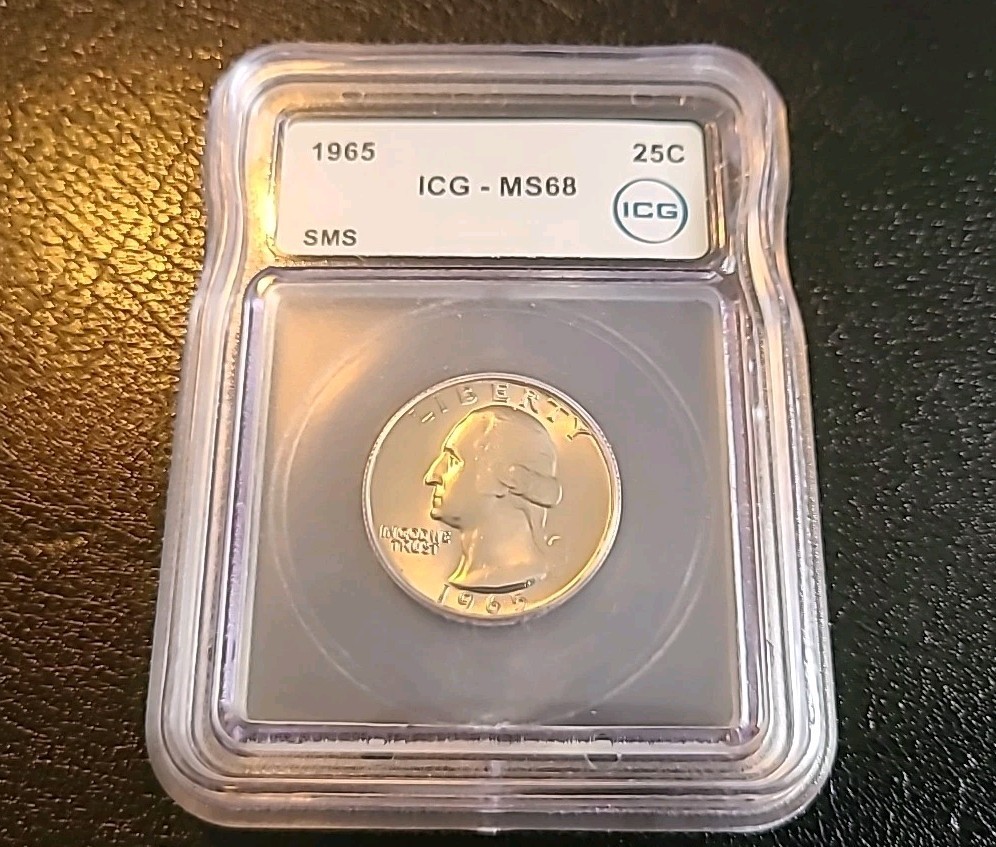 1965 ICG MS68 25C SHARP DETAILS BEAUTIFUL COIN