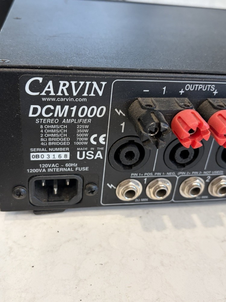 Professional Carvin DCM1000-Channel Power Amplifier