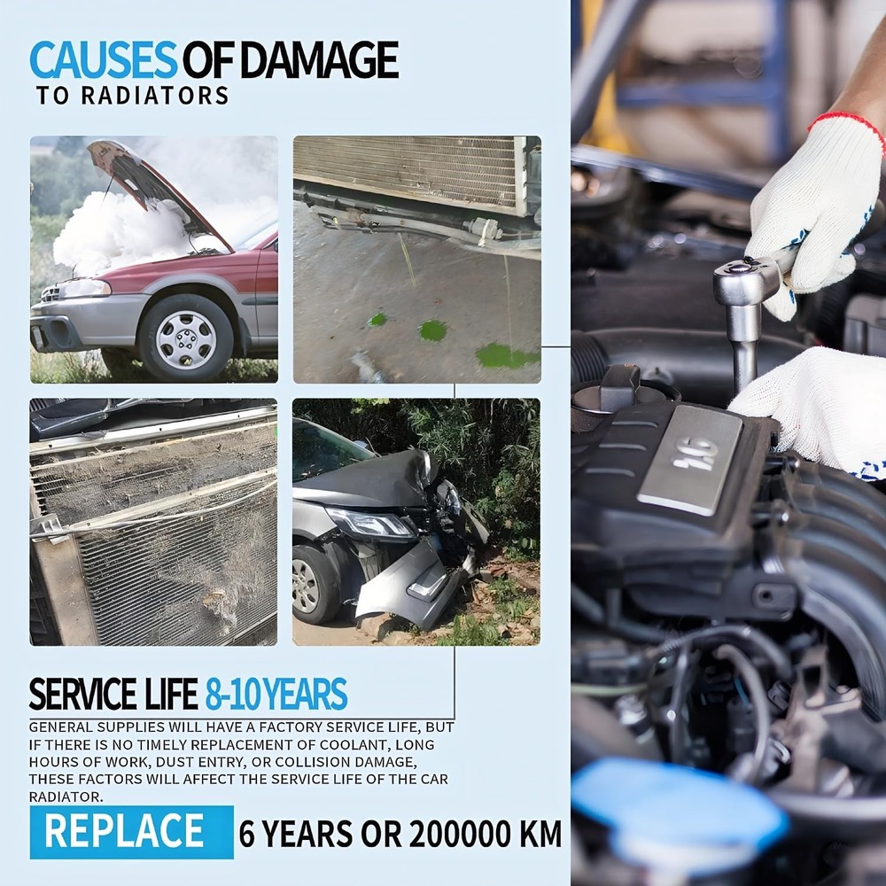 Radiator for E-100 E-150 E-250 Econoline 1975-1982