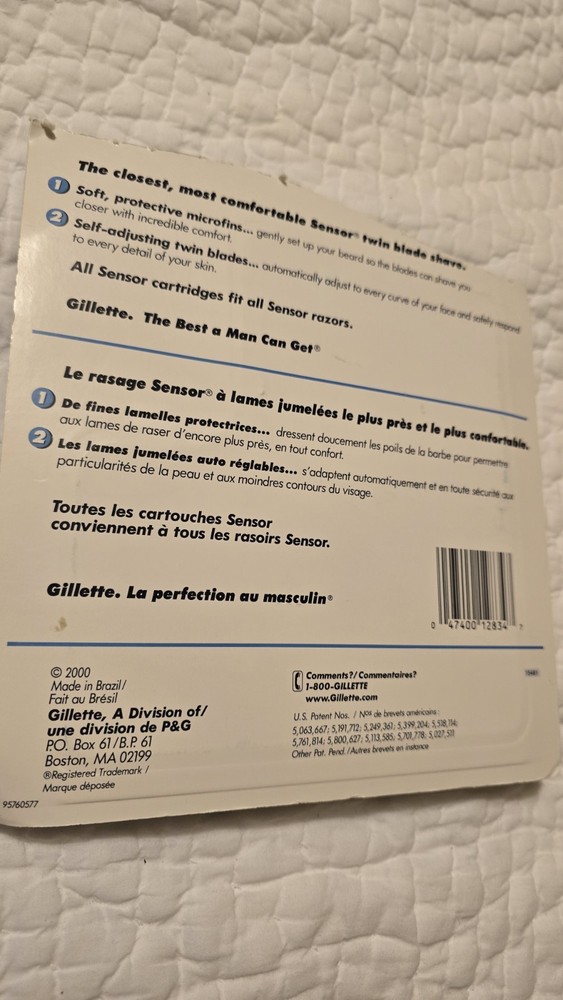 Gillette Sensor Excel Razor Blades 20 Cartridges New NOS Open Package