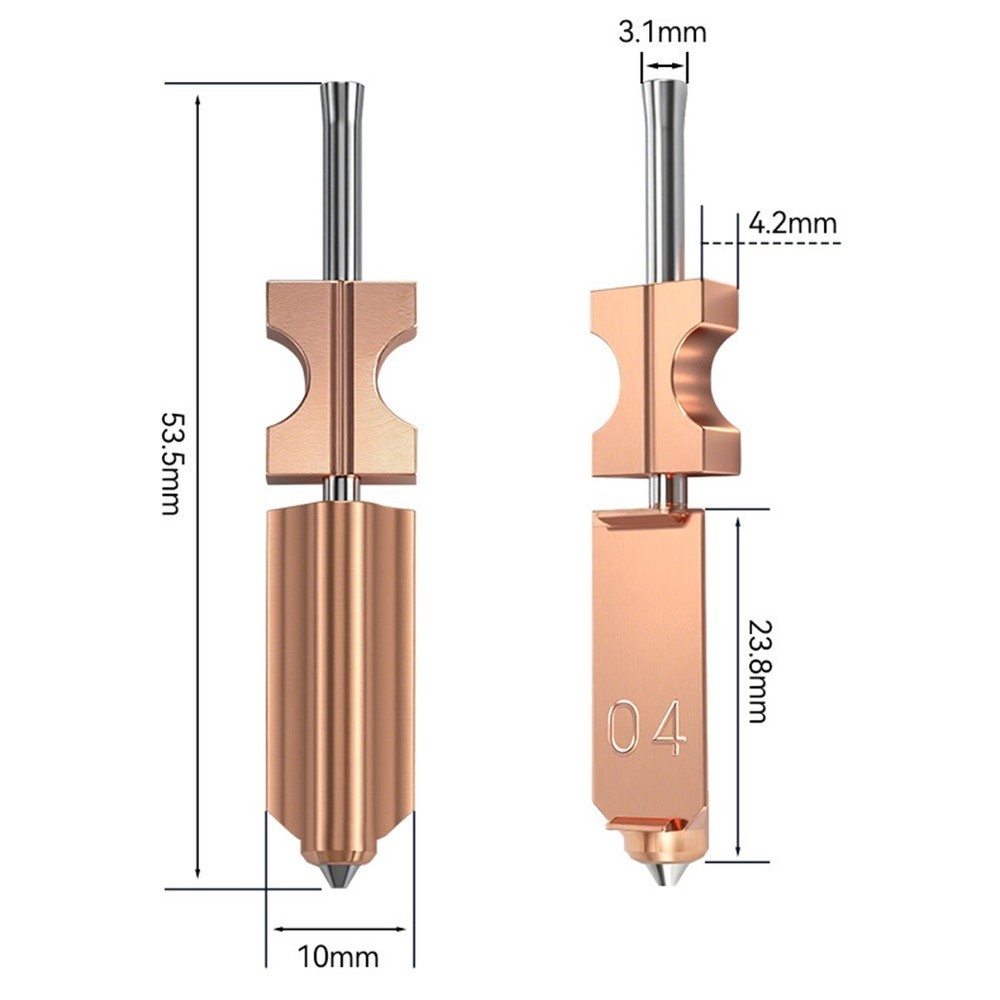 Replacement Nozzle Assembly 04mm for Flashforge AD5X 3D Printing Accessory