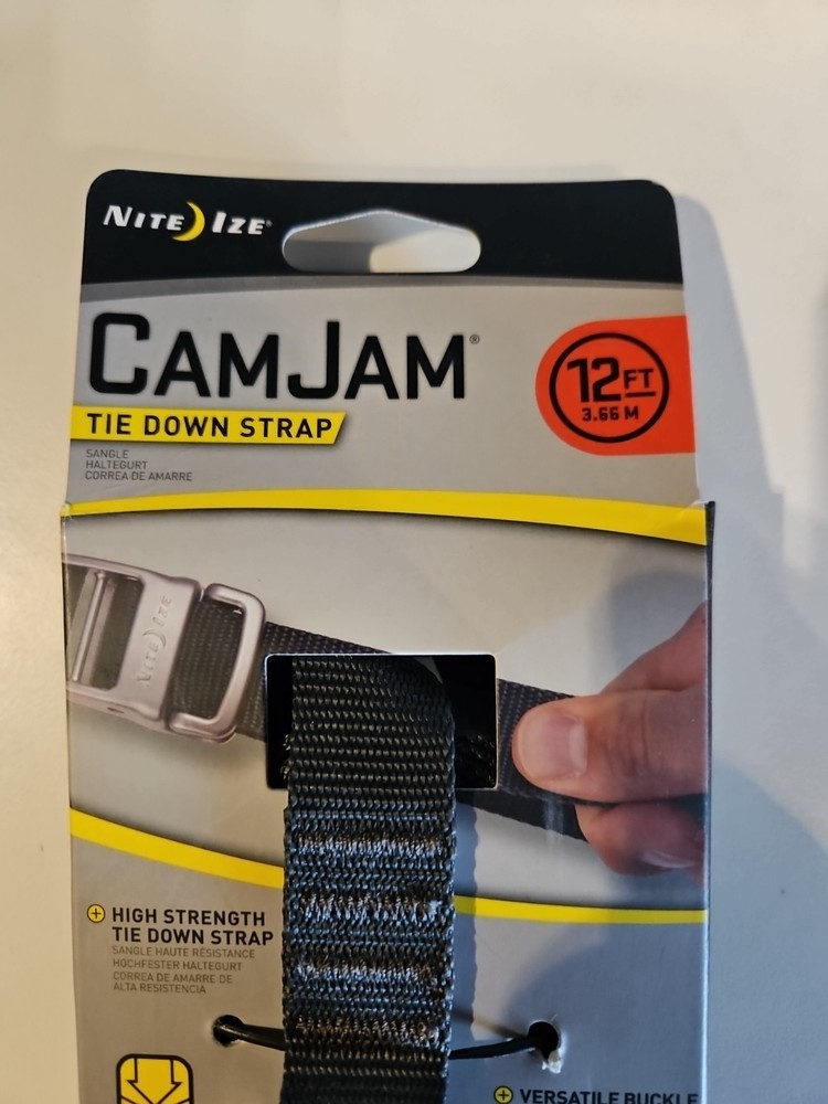 Nite Ize Cam Jam Tie Down Strap 12ft(3.66M)