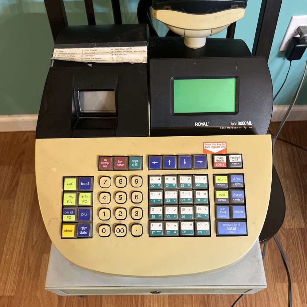 Vintage Royal Alpha 8000ML Cash Register **AS IS READ DESC**