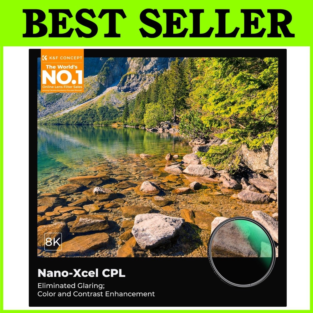 55mm Circular Polarizer Filter - HD 28 Layer Multi-Coated