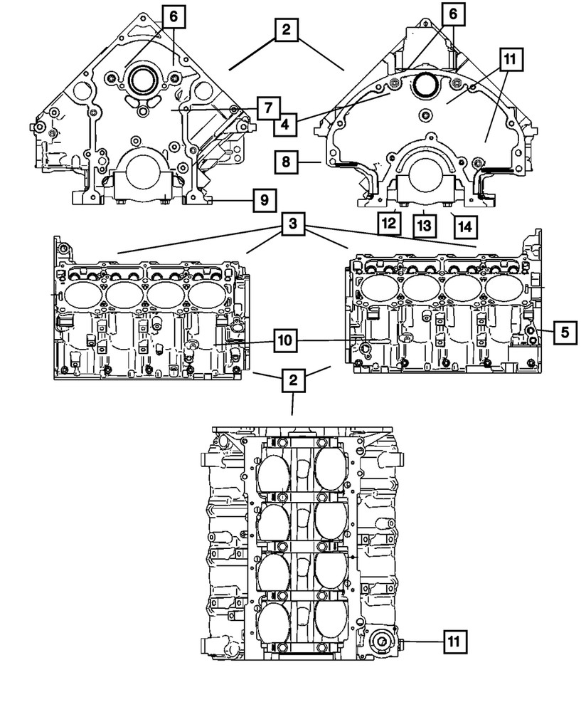 Genuine Mopar Double Ended Stud Mounting 06513100AA