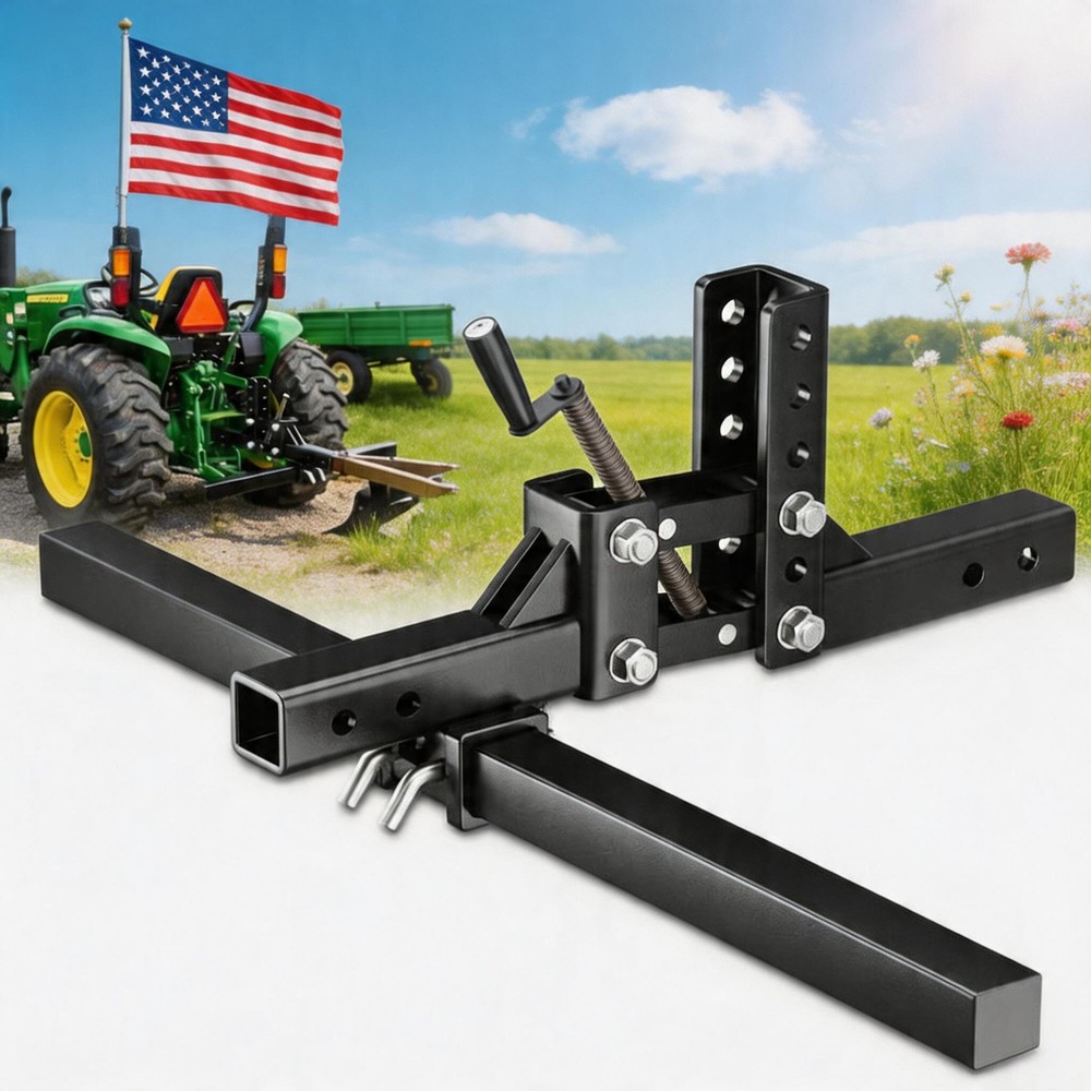50" Width Manual Implement Lift, ATV/UTV Tractor,1-Point Lift with 2" Receiver