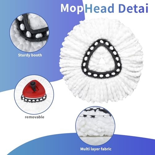 Mop Replace Heads Mop Handle Base Replacement Compatible with O Cedar
