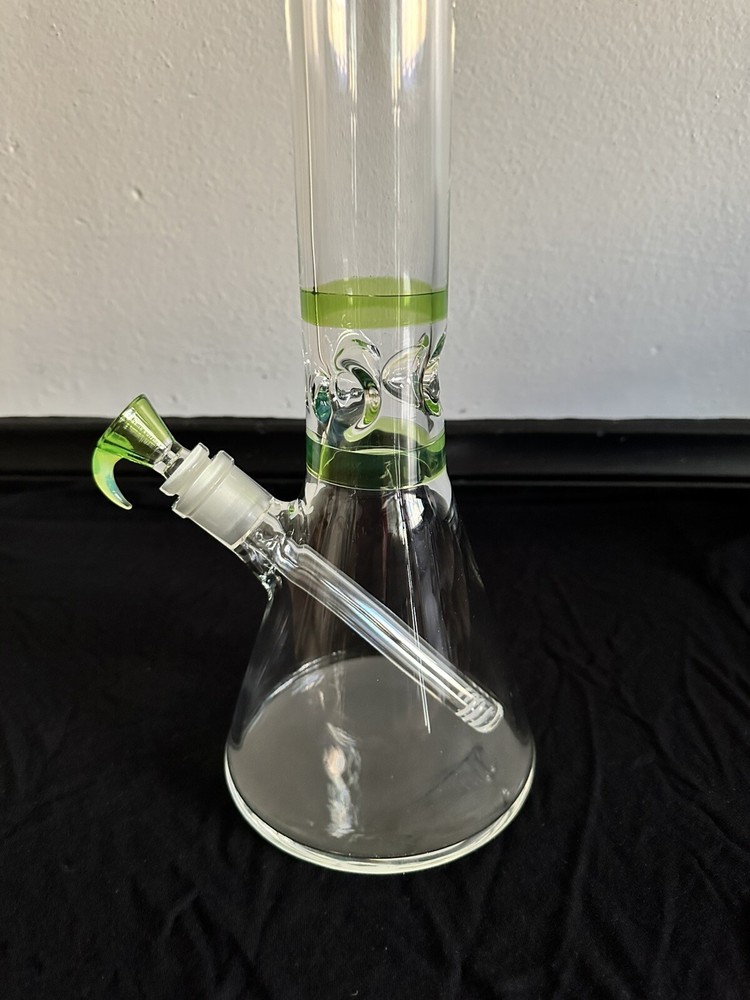 18” Hookah Water Pipe Beaker Heavy Glass Bong