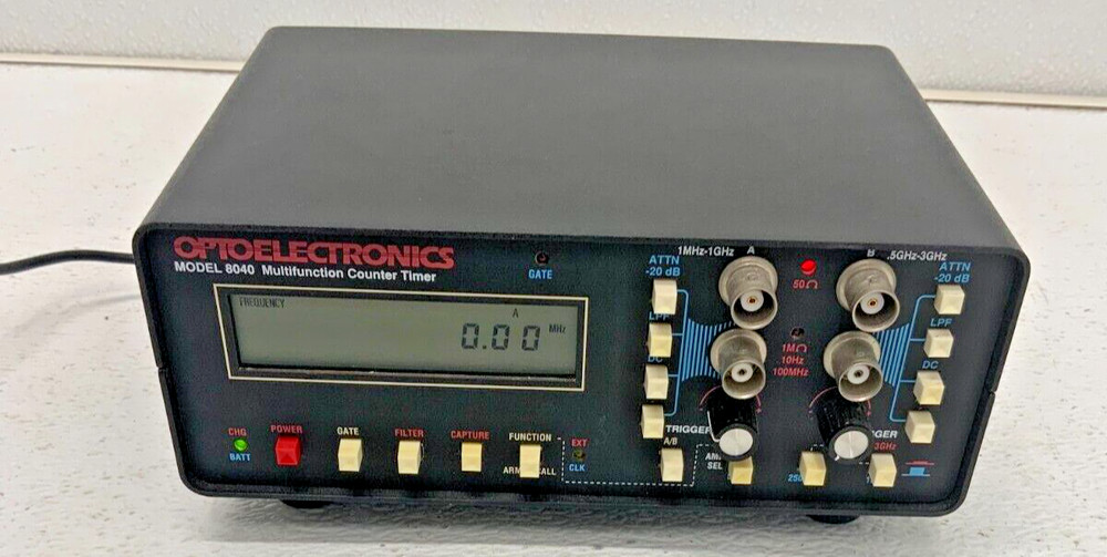 Optoelectronics 8040 Multifunction Digital Frequency Precision Tester Counter