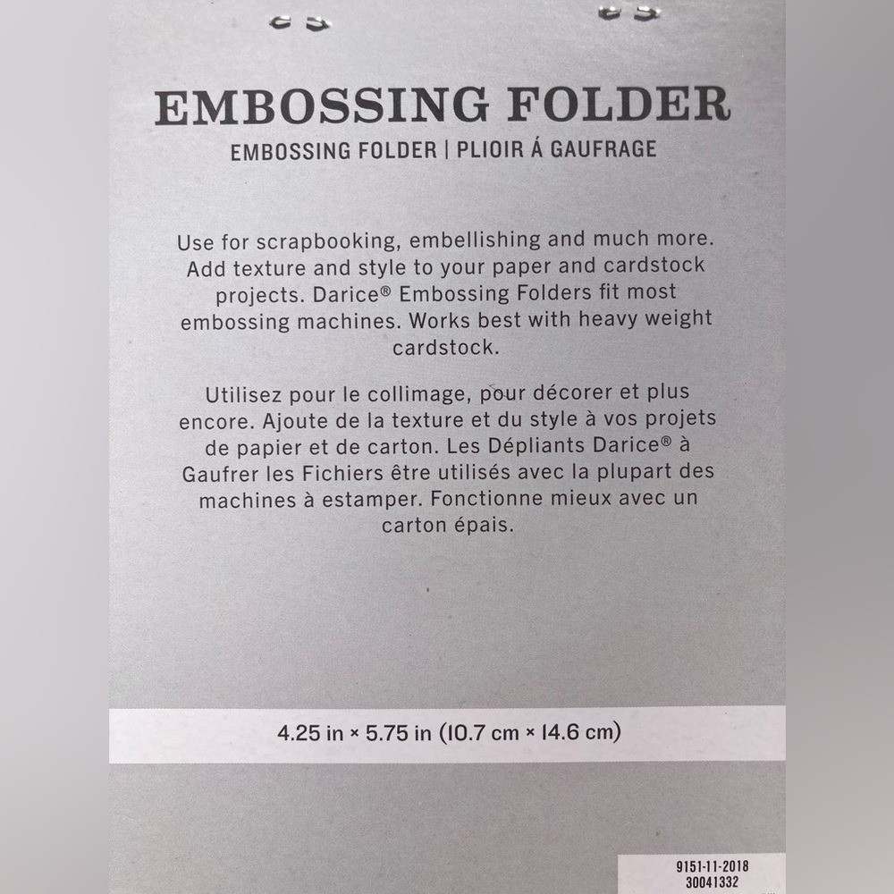 Darice Embossing Folder Cactus In Pot NEW SEALED