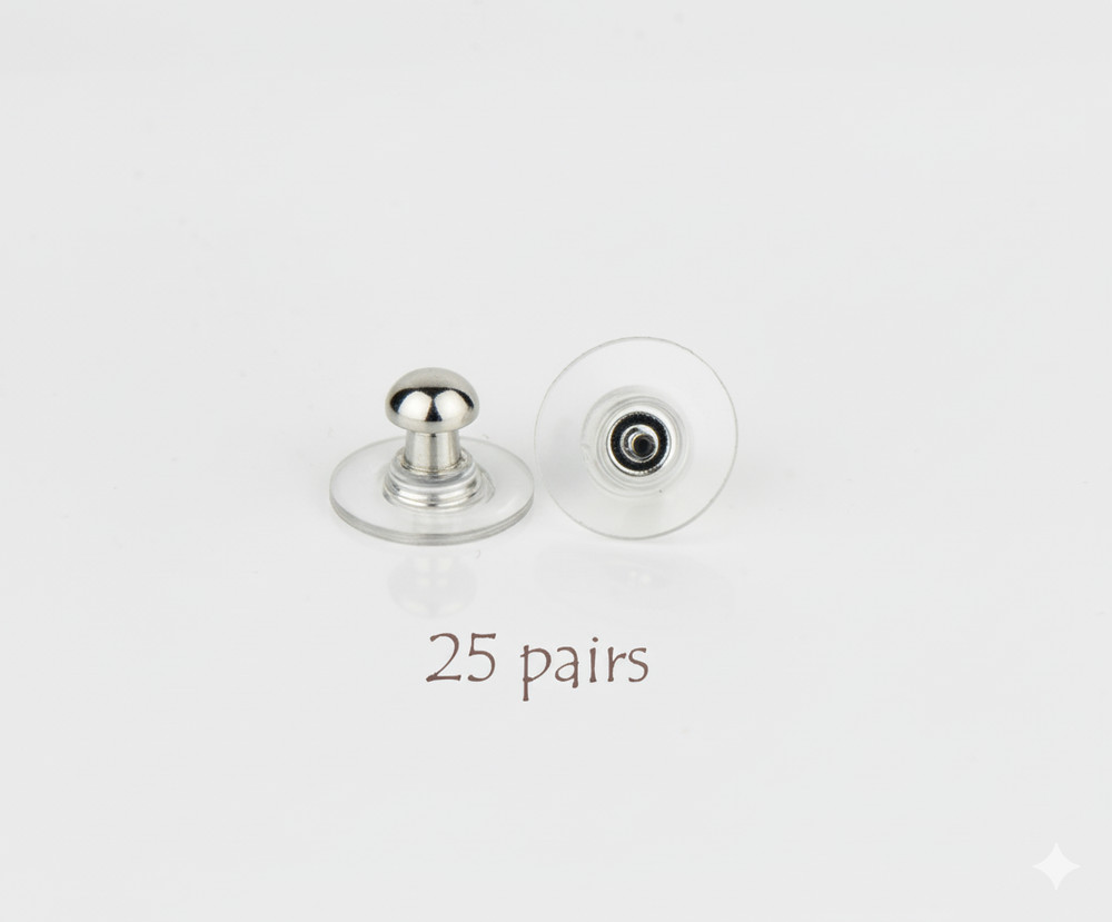 Earring Backs 25 Pairs