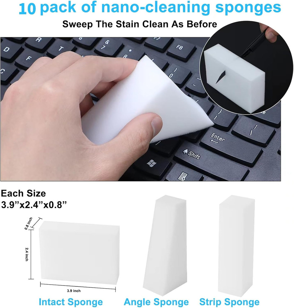 2X Density Magic Sponge Eraser,Multi-Functional Household Cleaning Kitchen Dish