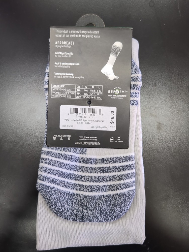 Adidas Soccer Team Speed Socks White Small