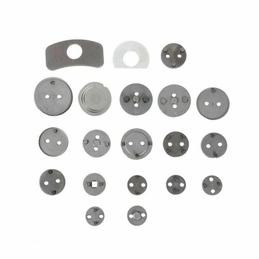 22PC Pro Disc Brake Caliper Compressor Rewind Wind Back Tool Set Piston Pad Kit