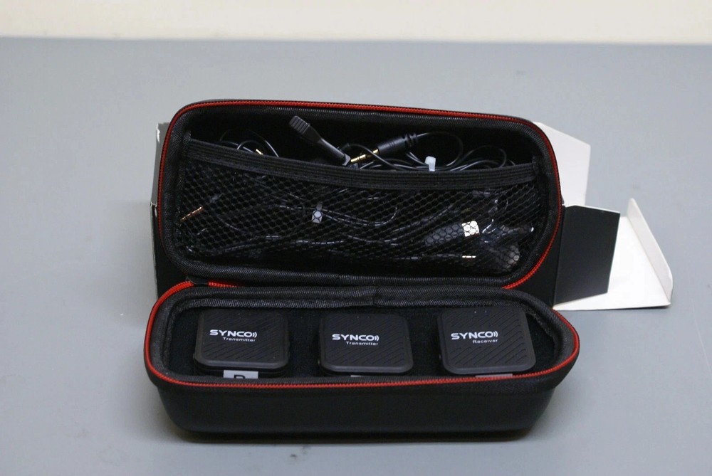 SYNCO G1 A2 2.4GHz Wireless Lavalier Microphone System 1 Receiver 2 Transmitter