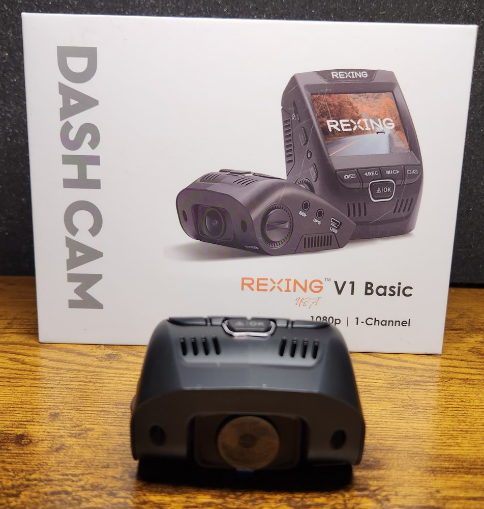 Rexing V1 Basic Dash Cam – Open Box, Tested & Working