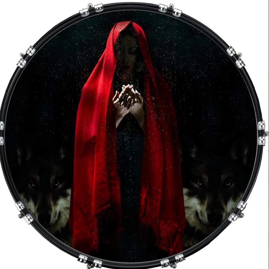 20" Custom Bass Kick Drum Front Head Graphical Graphic Reaper