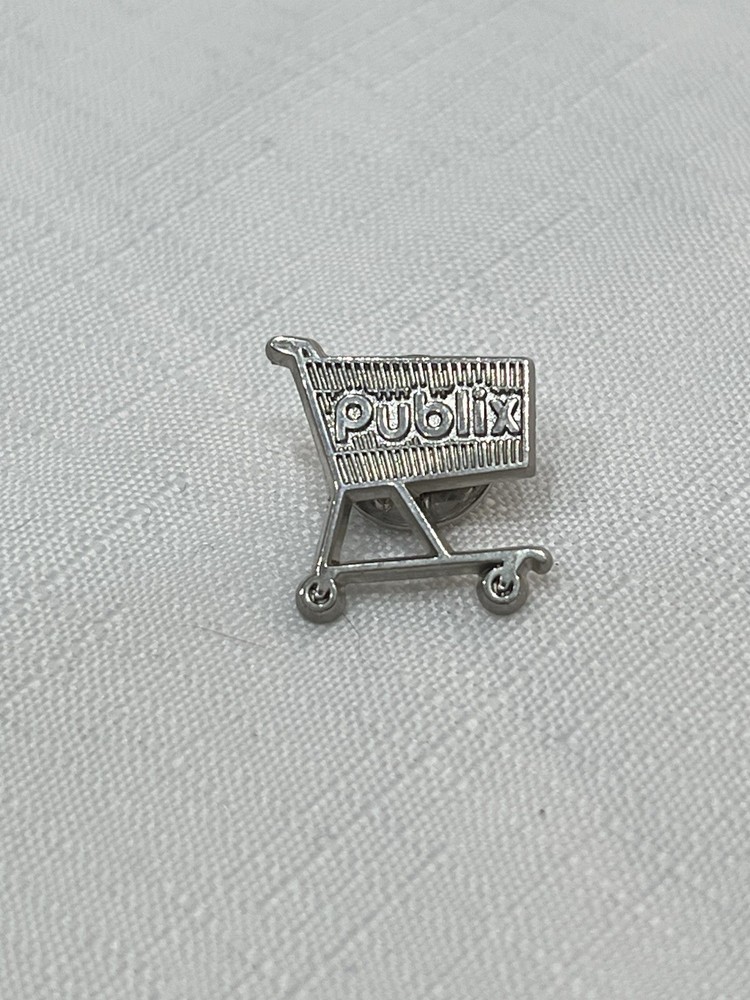 Publix pin Publix Silver Colored Shopping Cart Pin