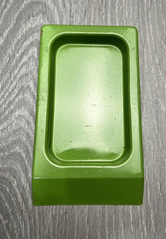 Green Metal Rectangular Tray Base Platform Replacement Part Small Size Piece
