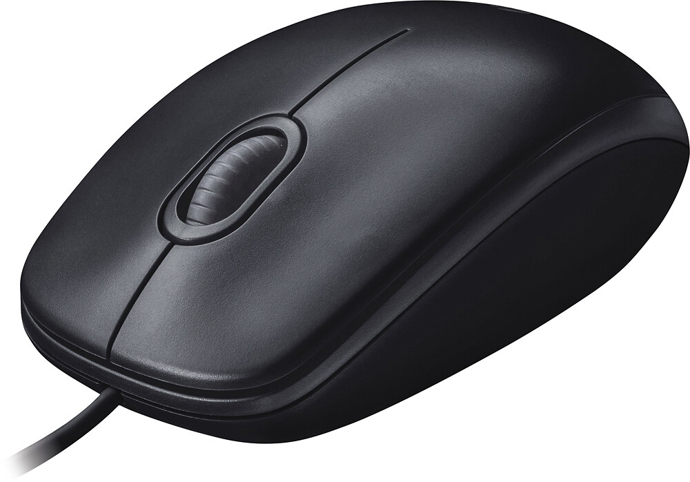 Logitech - M100 Wired Optical Ambidextrous PC Mouse with 1000 DPI Optical Tra...