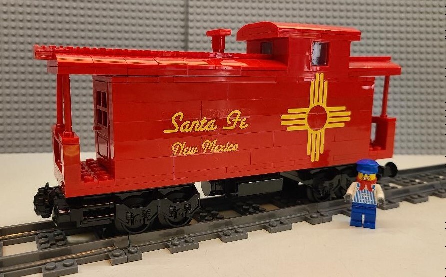 Custom Train Santa Fe 02 Caboose -Please Read Item Description-