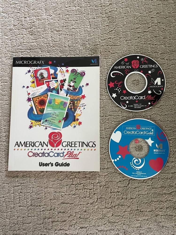 American Greetings CreataCard Plus! & Gold CD ROM for PC