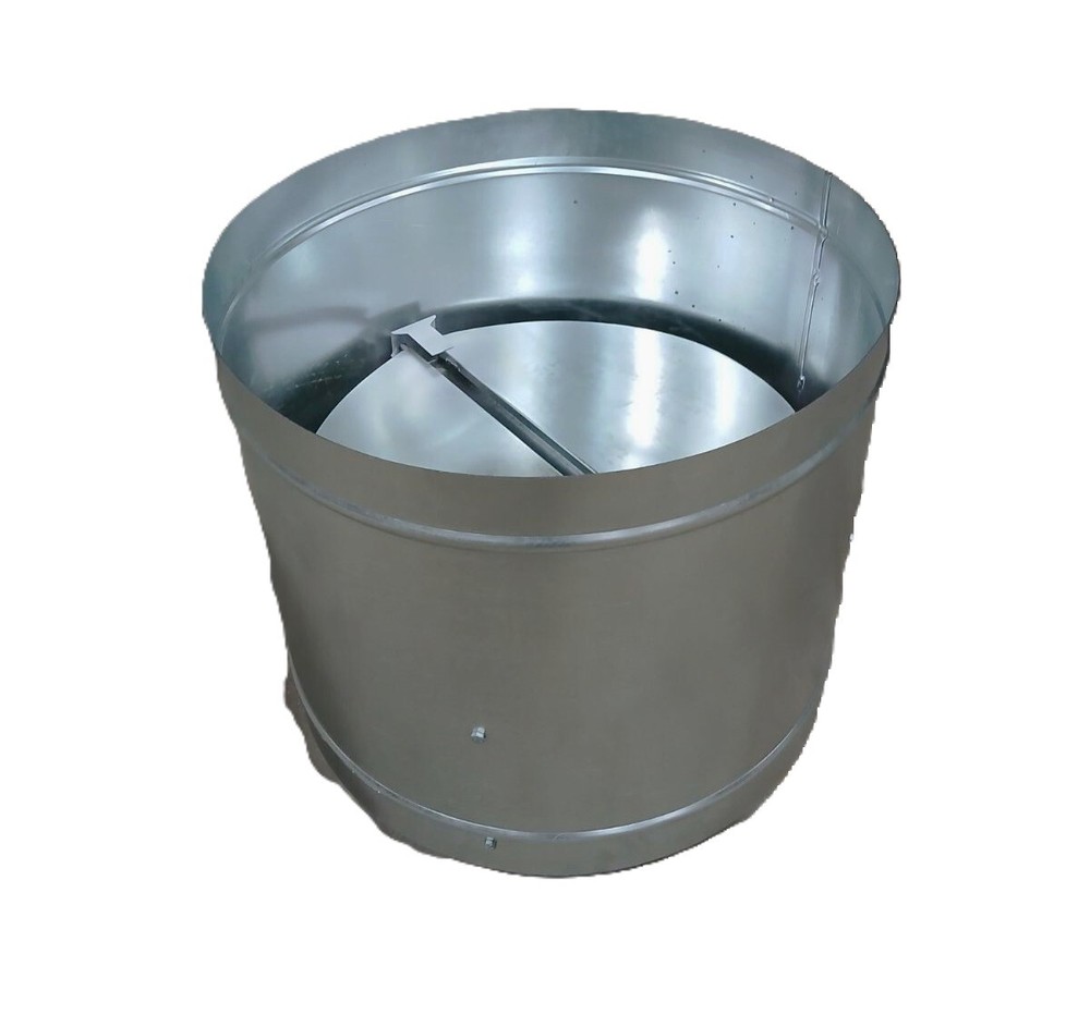 Paint Spray Booth Exhaust Stack Kits - 20' Pipe, Damper Cap, Flange, Collar