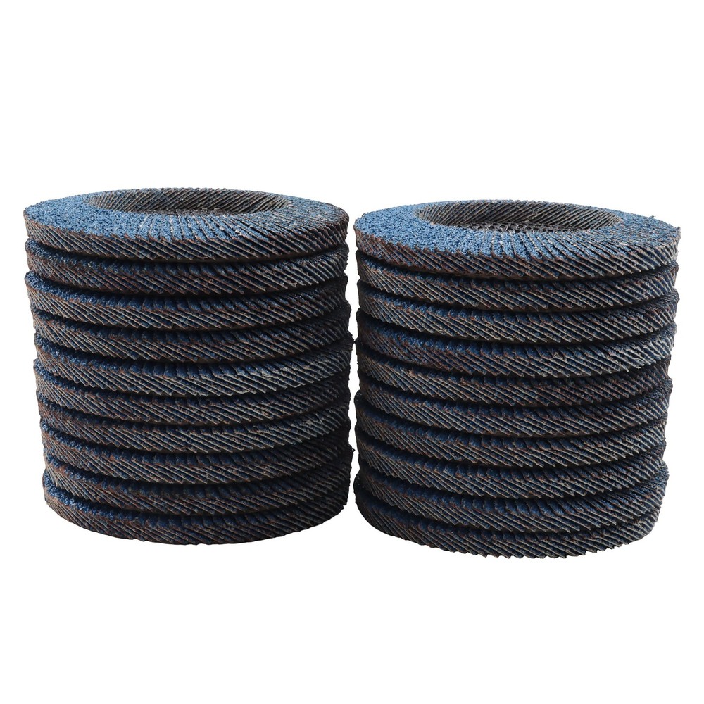 Ceramic Flap Wheels 4.5" x 7/8" 40 Grit Angle Grinder Sanding Discs T29 20 Pack