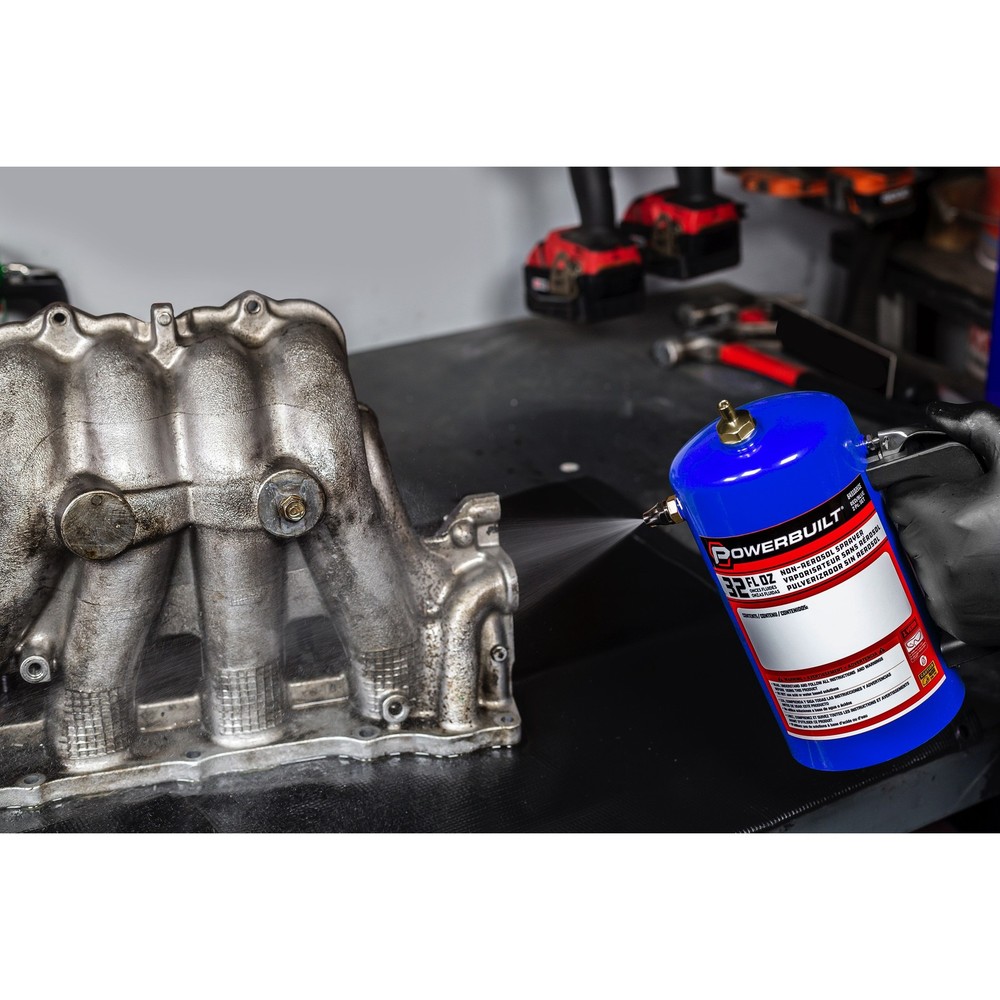 Powerbuilt 2 Pack Non-Aerosol Pressurized Sprayers ( RED / Blue )2ece2ece -