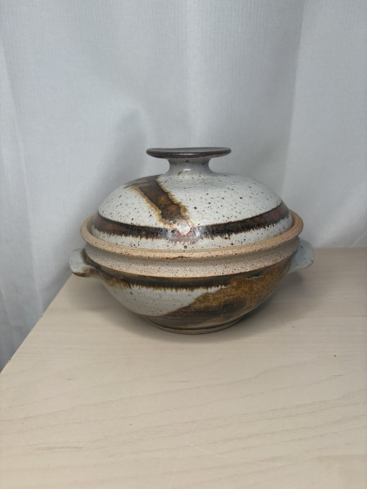 Signed Ralph LODEWICK Stoneware PNW Studio Pottery bowl with Lid