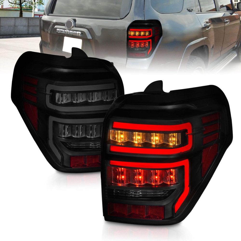 for 2014-2023 4 Runner Sequential LED Bar Smoke Black Replacement Tail Light As