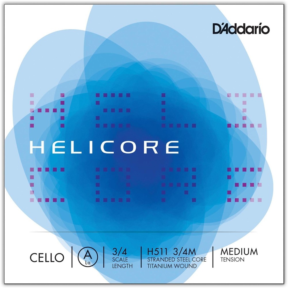 D'Addario Helicore Series Cello A String 3/4 Size