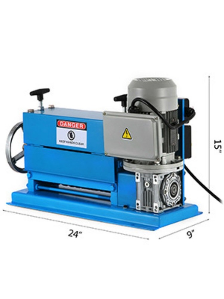 Electric Wire Stripping Machine 11 Channels & 10 Blades Removing Plastic Rubber