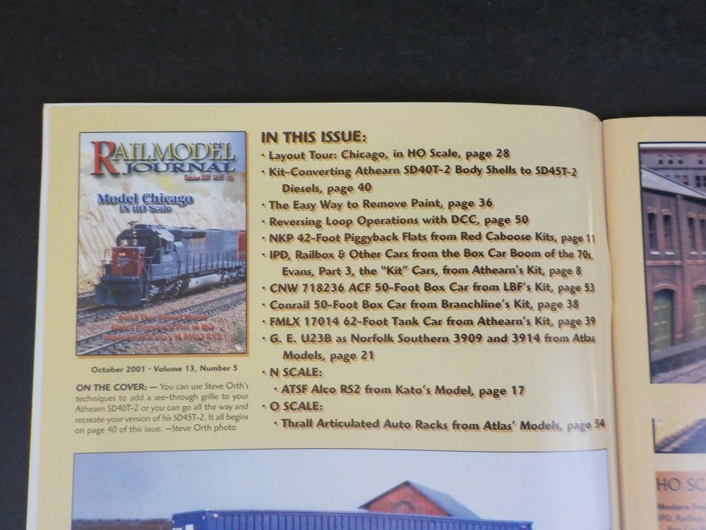 RailModel Journal 2001 October Model Chicago in HO Scale