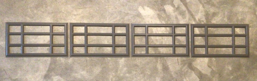 4 Amarr Prairie Replacement Inserts for Short Panel Amarr Garage Charcoal Gray