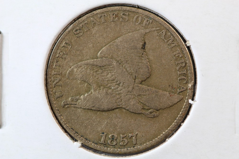 1857 Flying Eagle Cent 4GTS