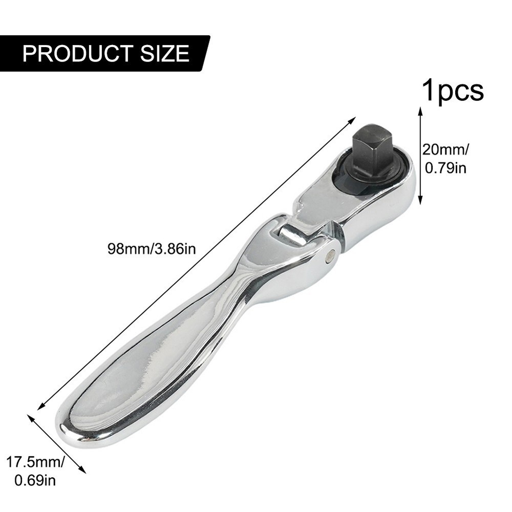 2 In 1 Mini Ratchet Wrench Screwdriver 72 Teeth Socket Batch Head Quick Spanner