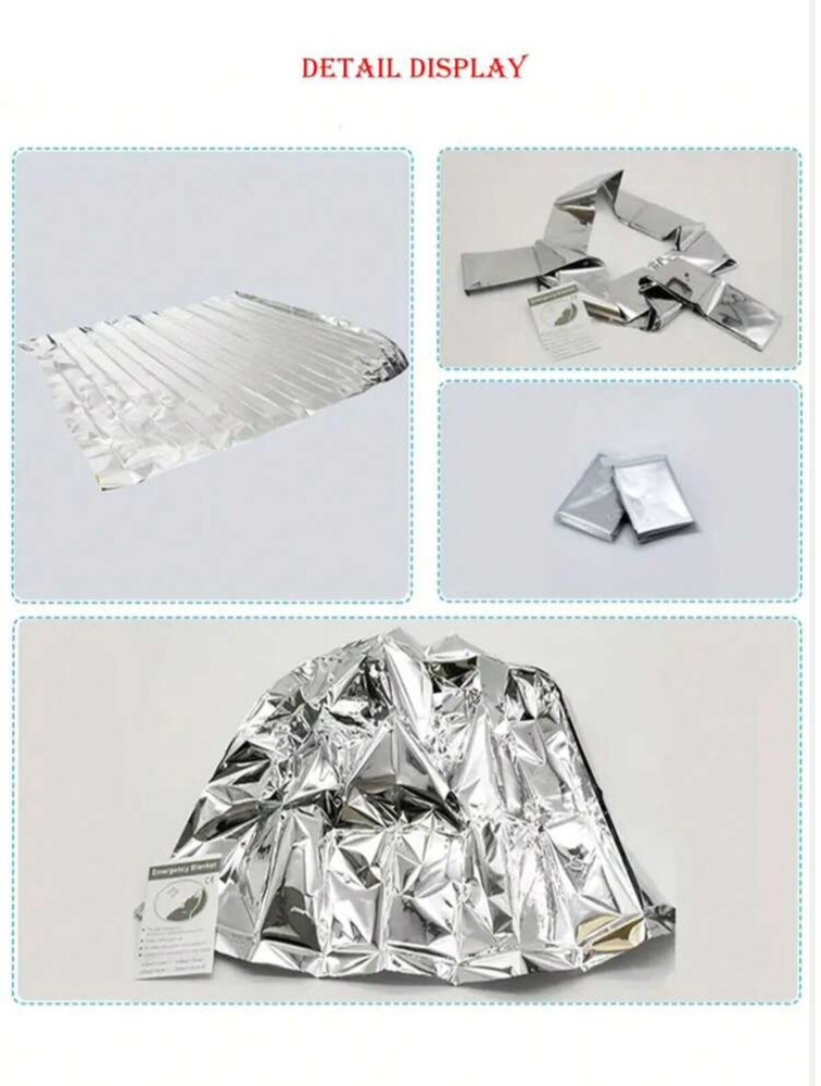 1pc Emergency Polyester Film Insulation Blanket