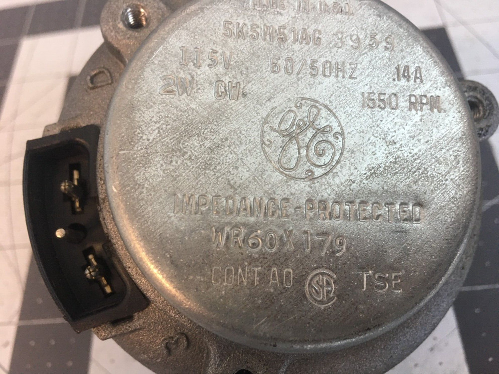 GE Refrigerator Condenser Fan Motor P# WR60X179