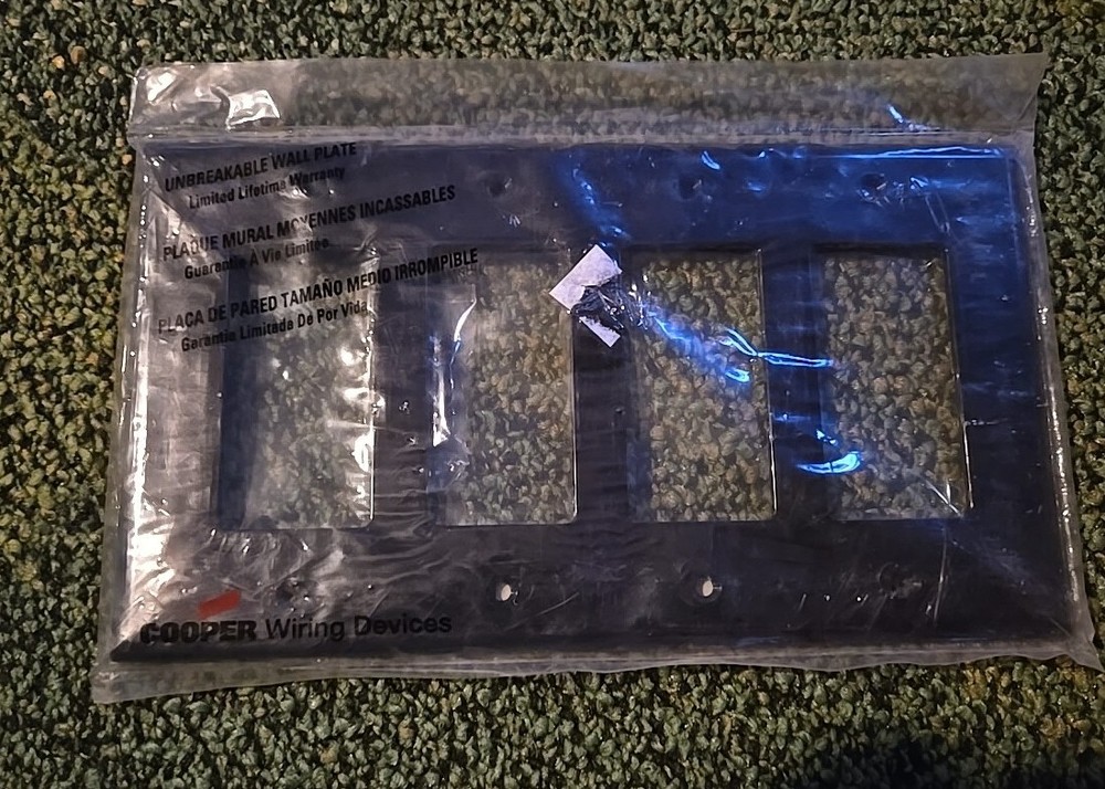 cooper 4 gang black PJ264BK