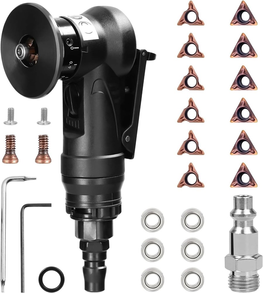 Versatile 45° Chamfering Tool - Lightweight Air-Powered Deburring for Craftsmen