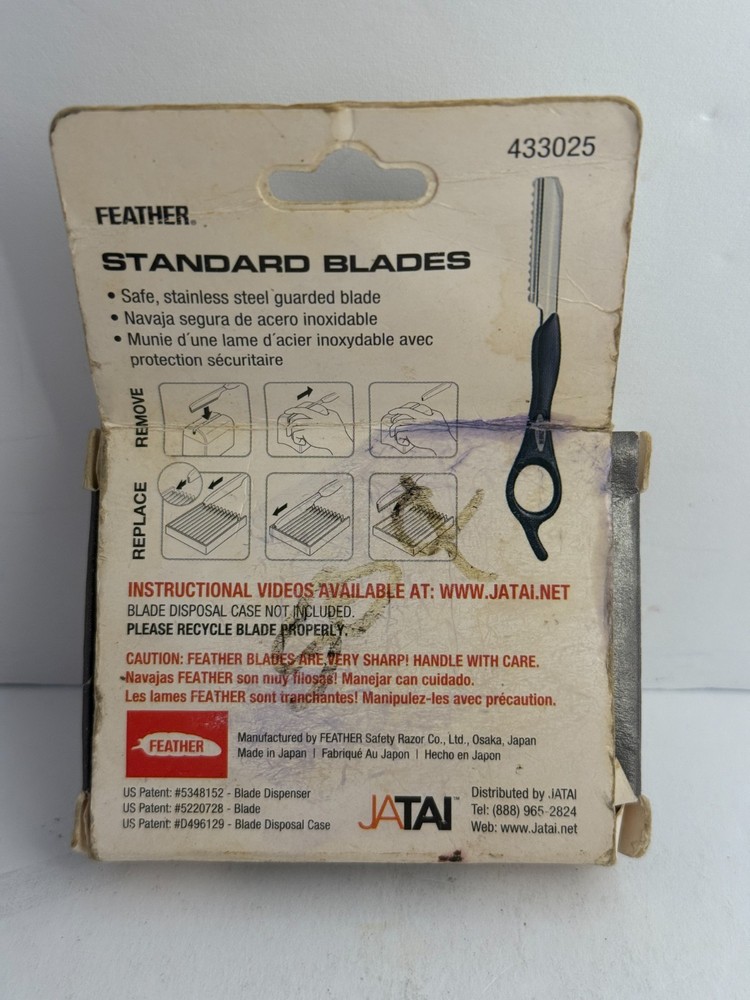 Jatai Feather Styling Razor 10 Standard Replacement Blades
